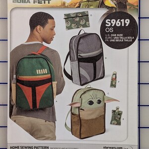 OS Simplicity Star Wars Boba Fett Backpack Sewing Pattern, S9619 9619