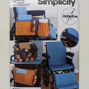 Wheelchair Accessories Pattern Organizer Bag Seat Cushion 