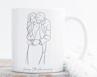 Custom Coffee Mug with Photo, Personalized Picture Coffee Cup, Anniversary Mug Gift for Him / Her, Customizable Logo-Text Mug to Men-Women