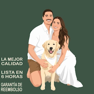 Ilustración sin rostro de retrato digital minimalista personalizado. Arte imprimible. Regalo personalizado. image 1