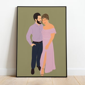 Faceless Portrait custom illustration personalised photo image 5