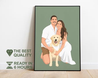 Faceless Portrait Print, Digital Drawing And Illustration, Drawing From Photo, Digital Art, Custom Portrait From Photo, Digital illustration