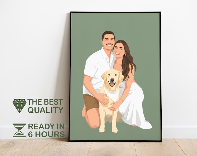 Faceless Portrait Print, Digital Drawing And Illustration, Drawing From Photo, Digital Art, Custom Portrait From Photo, Digital illustration