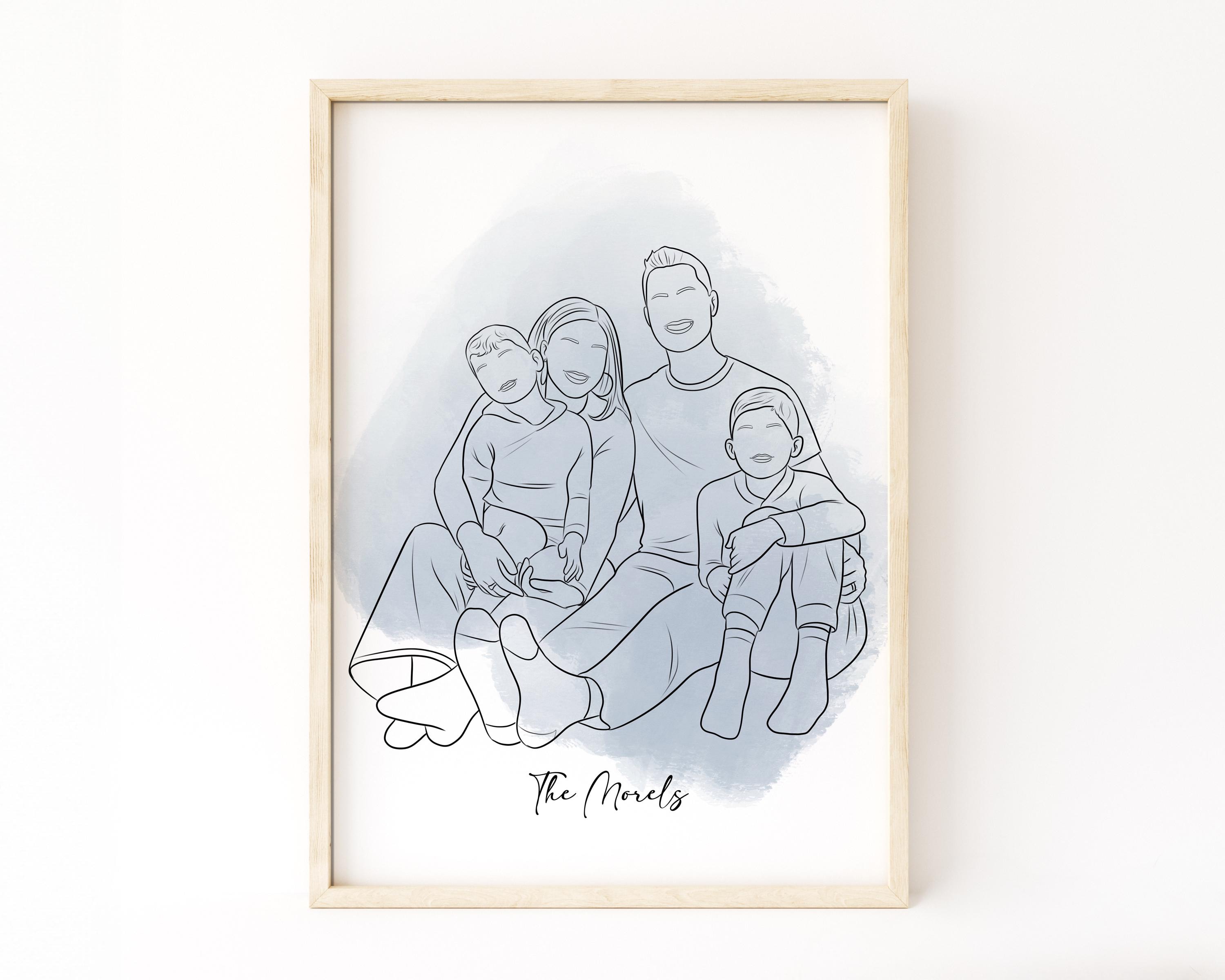 Contour portrait - Etsy België, image size:3000x2400