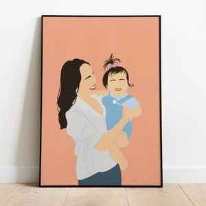 Retrato sin rostro, ilustración personalizada, foto personalizada, ilustración fotográfica, retrato personalizado, regalo de novio, regalo de novia imagen 4