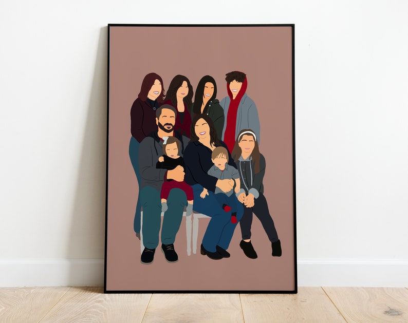 Retrato sin rostro, ilustración personalizada, foto personalizada, ilustración fotográfica, retrato personalizado, regalo de novio, regalo de novia imagen 5