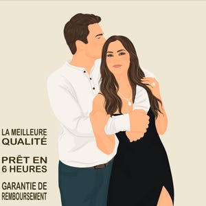 Faceless Portrait, custom illustration, personalised photo, photo illustration, personalised portrait, boyfriend gift, girlfriend gift