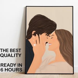 Custom Faceless Photo, Drawing Gift for Her, Faceless Portraits for Profile Picture, Hand Drawn Faceless Portrait, Drawing from Photo