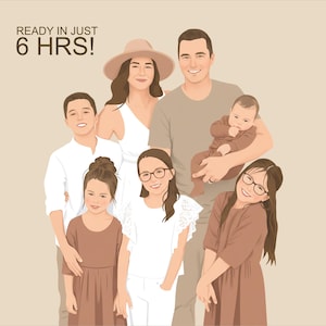 Ilustración digital minimalista personalizada sin rostro - Arte digital sin rostro. Arte imprimible. Foto de perfil. Regalo personalizado.