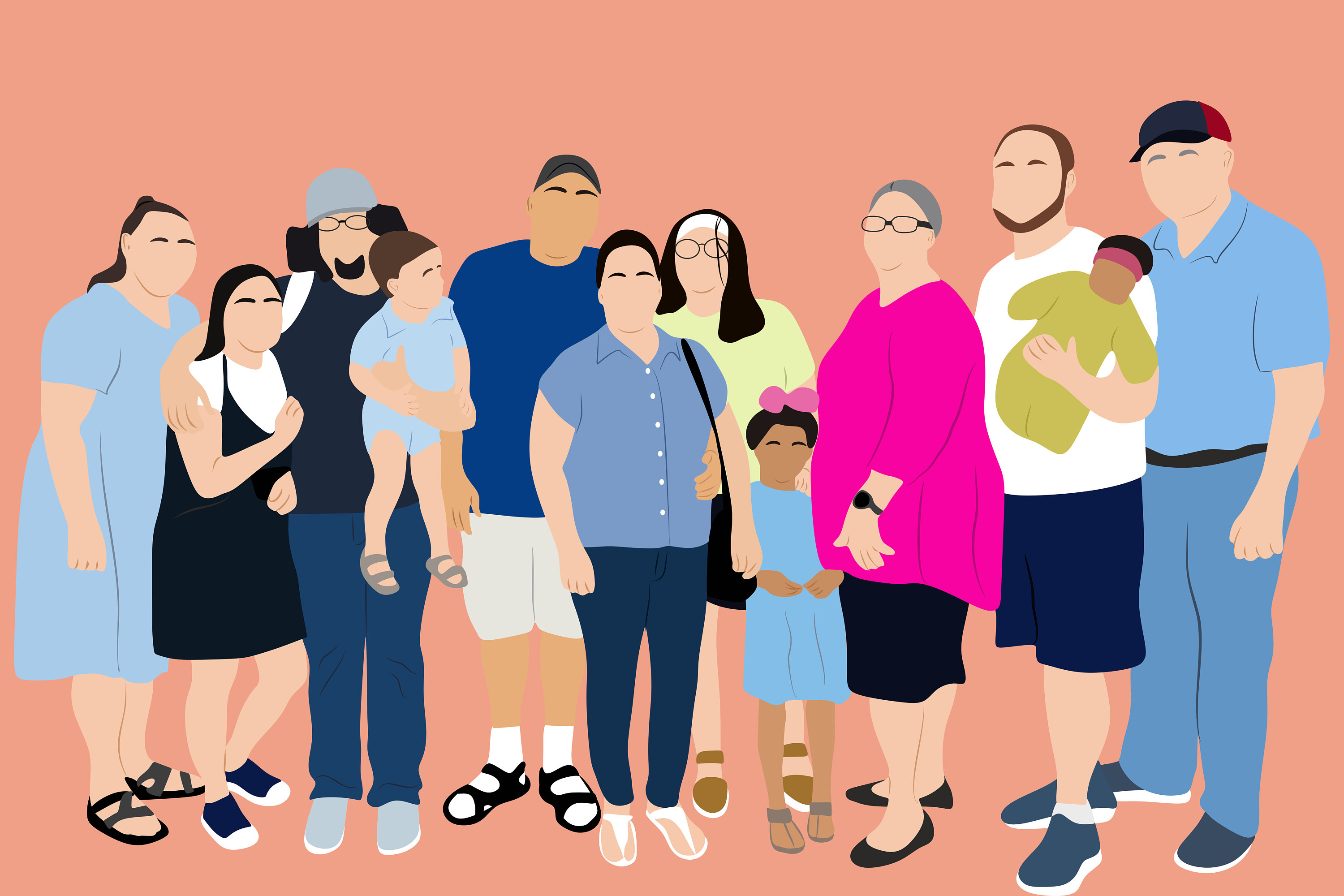 Custom Family Portrait. Personalised Family Print. Family Etsy