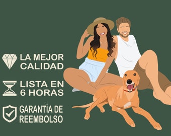 Retrato sin rostro, ilustración personalizada, foto personalizada, ilustración de foto, retrato personalizado, regalo de novio, regalo de novia