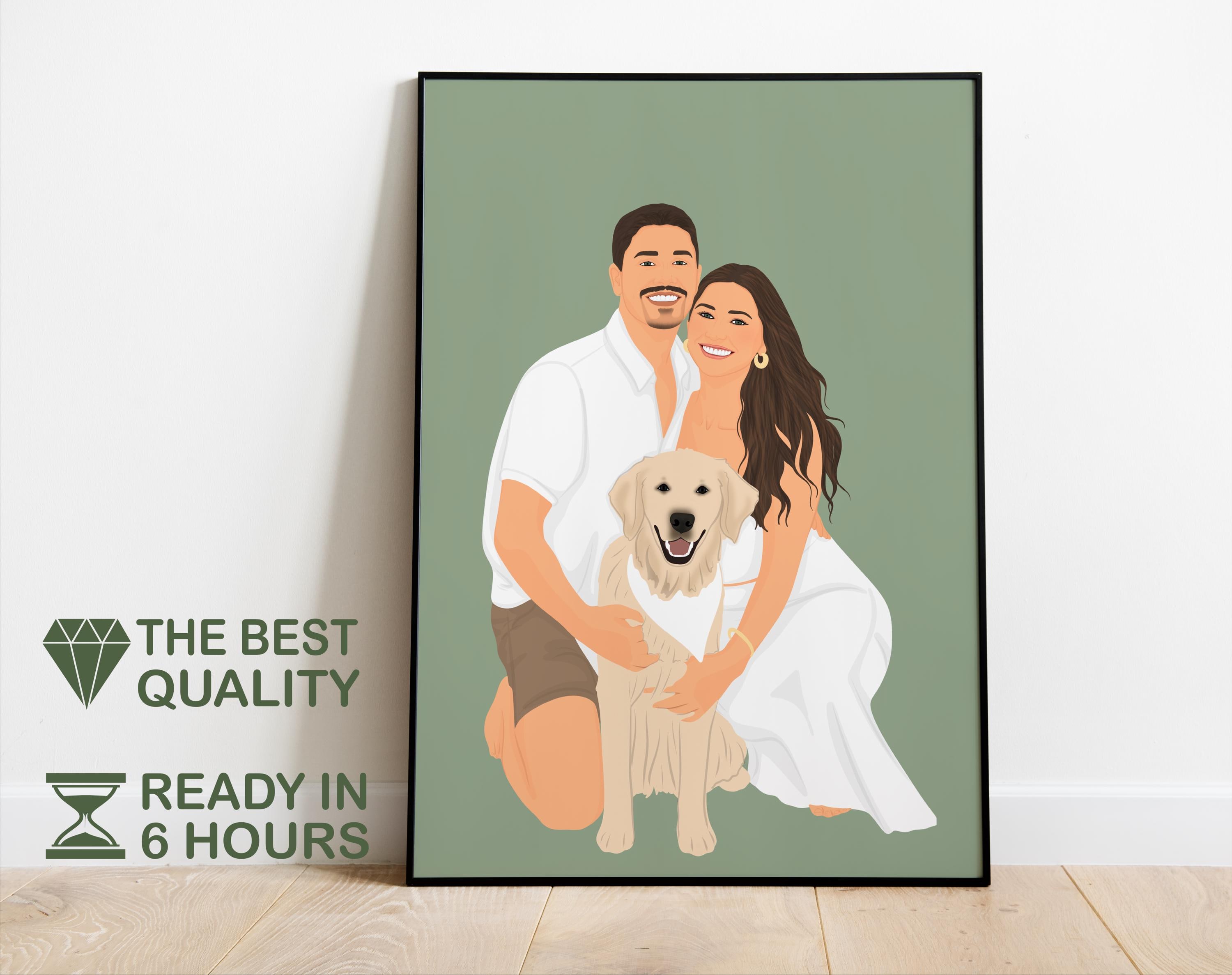 Faceless Portrait Print, Digital Drawing And Illustration, Drawing From Photo, Digital Art, Custom Portrait From Photo, Digital illustration
