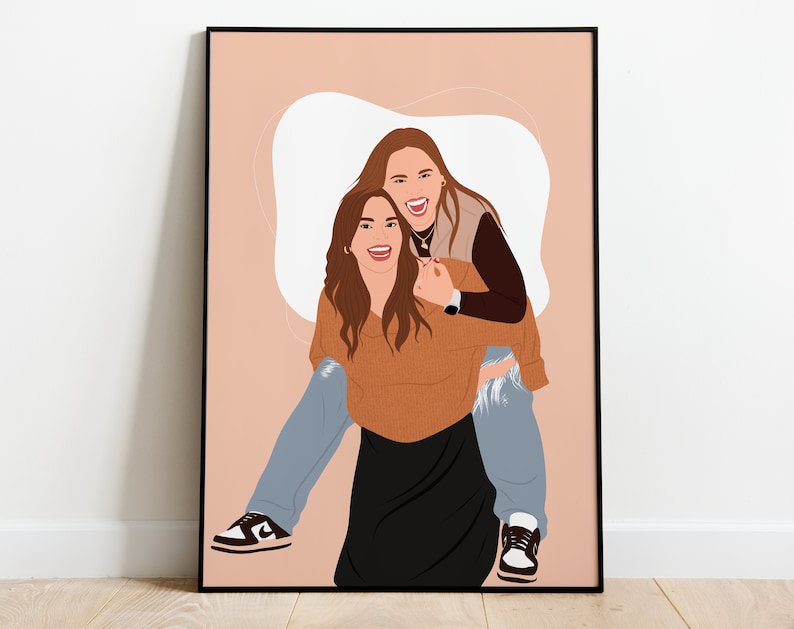 Faceless Portrait, custom illustration, personalised photo, photo illustration, personalised portrait, boyfriend gift, girlfriend gift image 4