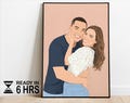 Faceless Portrait, custom illustration, personalised photo, photo illustration, personalised portrait, boyfriend gift, girlfriend gift