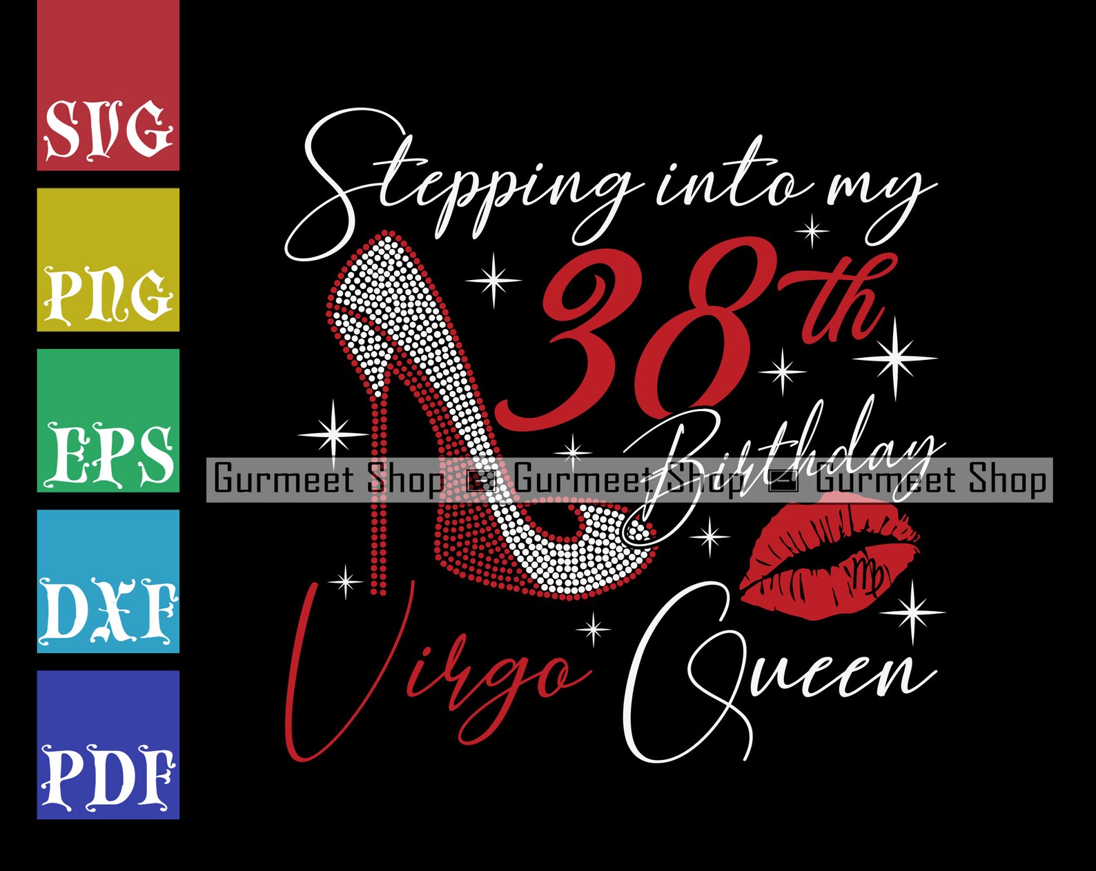 Download Stepping Into My 38th Birthday Virgo Queen SVG Virgo Queen ...
