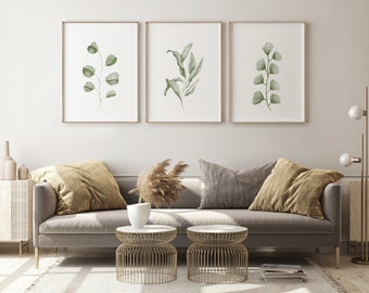 Sage Green Botanical Print Set of 3 (Digital Download)