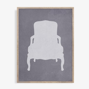 Printable Chair Wall Art Print, Chair Print Decor, Chair Art Print, Mid-Century Modern, Chair Wall Art Printable, Vintage Watercolor Chair