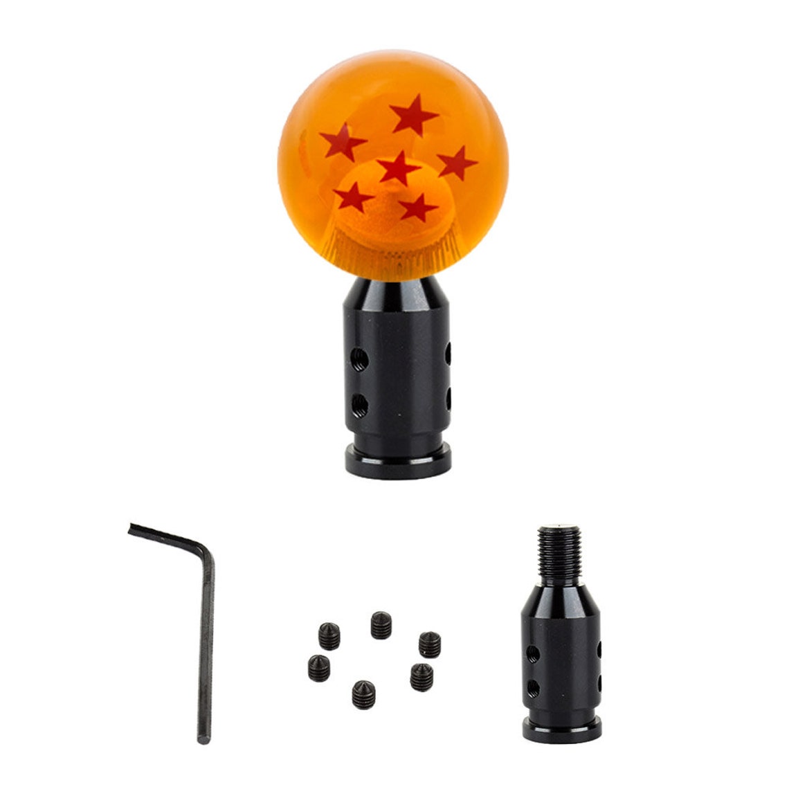 Dragon ball 7 Star Shift Knob Black Adapter For Non Threaded Etsy