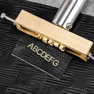 Custom Alphabet Leather Embossing Stamp, Branding Iron with T-slot