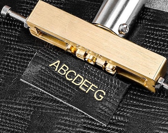Custom Alphabet Leather Embossing Stamp, Branding Iron with T-slot