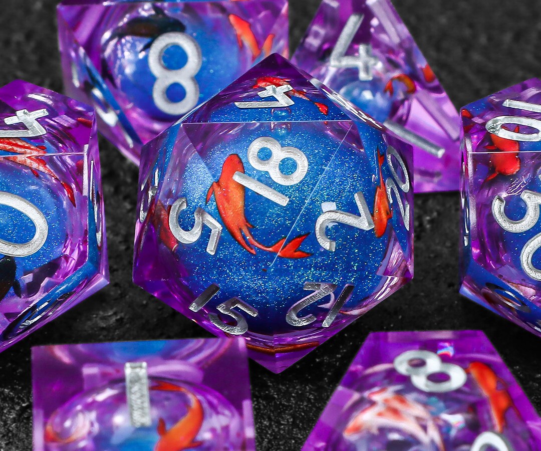 Liquid Core Dnd Dice Set for Role Playing Games, Liquid Core Dungeons