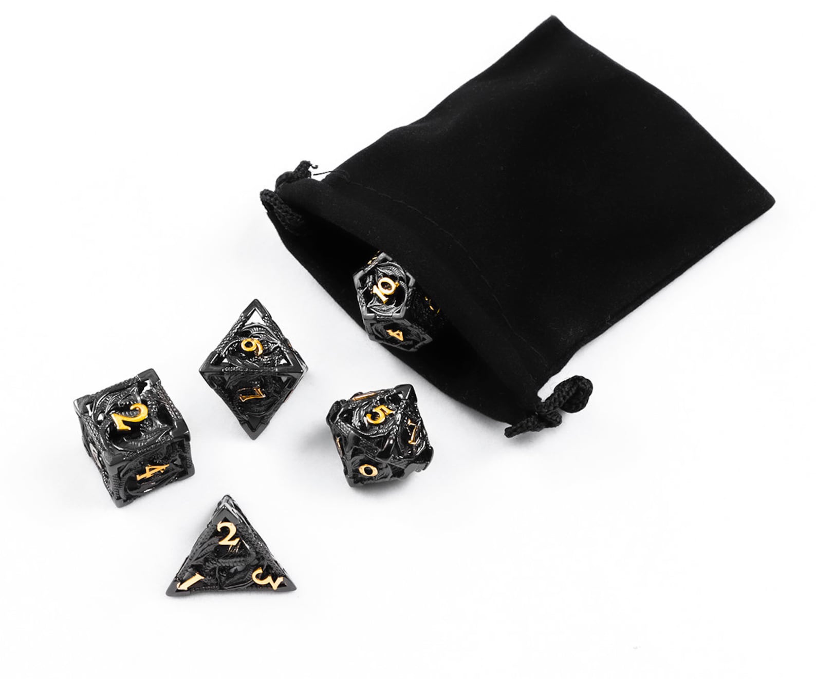 Metal Dnd Dice Set Polyhedral Dice D&D Dice Set Cool Dice Etsy