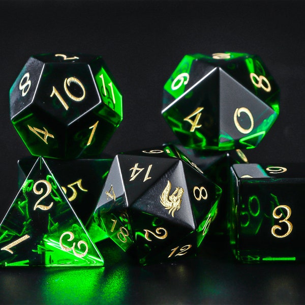 DND Dice | Gemstone Dice Set for Board Game | DND Dice | Polyhedral Jadde Dice | RPG Dice | Dungeons and Dragons