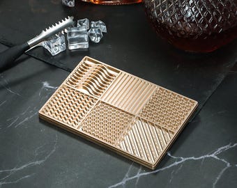 Custom Name Ice Cube Stamp, Custom Bar Ice Cube Stamp, Personalized Ice Stamp With Name, Custom Brass Ice Stamp, Gift For Whiskey Lover