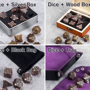 Handmade Metal Dice Metal DND Dice Set for Board Game DND Dice Polyhedral Metal Dice RPG Dice Dungeons and Dragons image 10