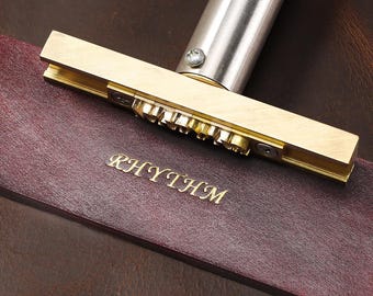 Interchangeable Brass Metal Letter Stamp, Leather Branding Iron