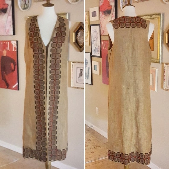 Vintage - Genuine Afghan Embroidered Vest