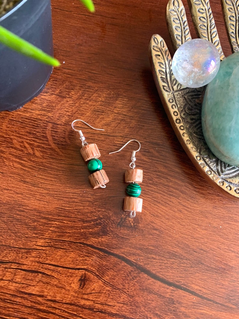 Malachite Earrings