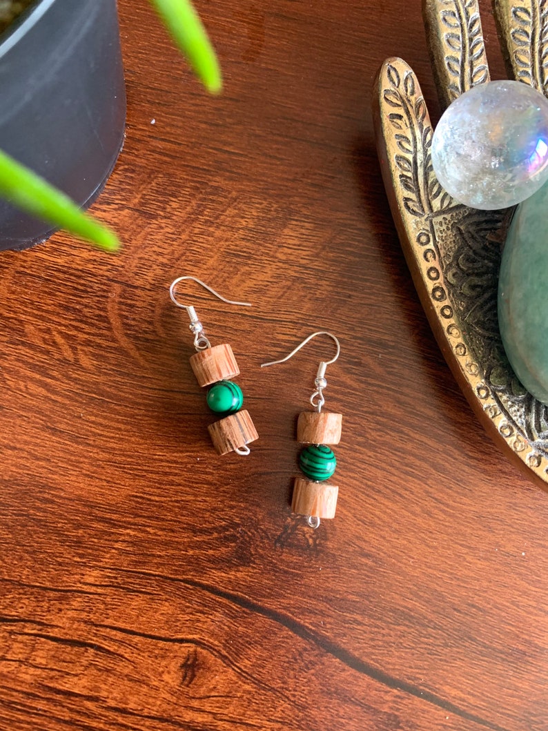Malachite Earrings