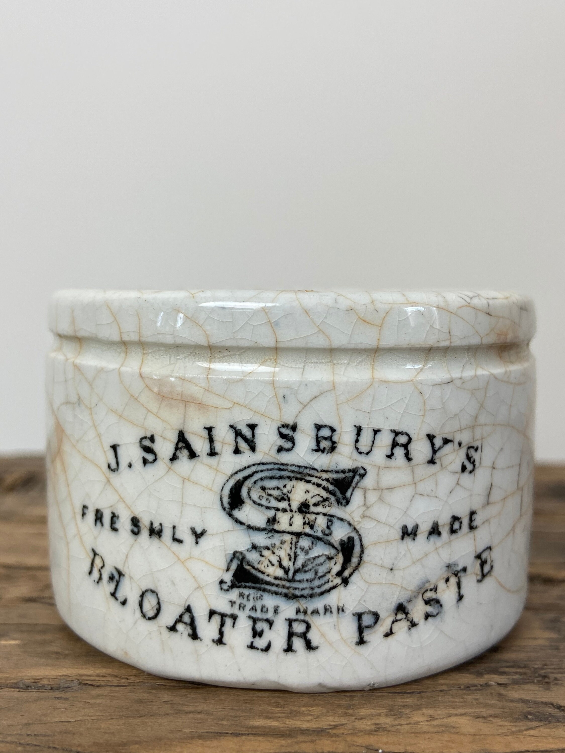 Vintage Sainsbury's Bloater Paste Pot Etsy Polska