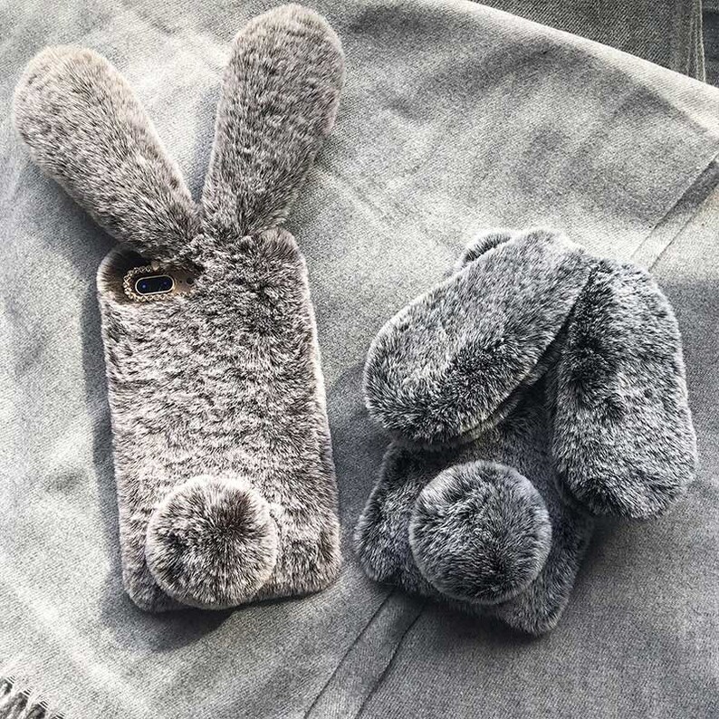 Fuzzy & Warm Bunny iPhone Case Fluffy Soft iPhone 12 Pro Etsy