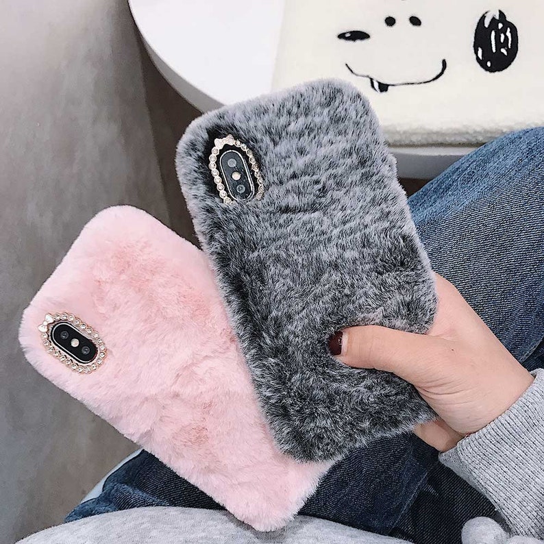 Pink Fuzzy iPhone Case Fluffy & Soft iPhone 11 Pro Case Etsy