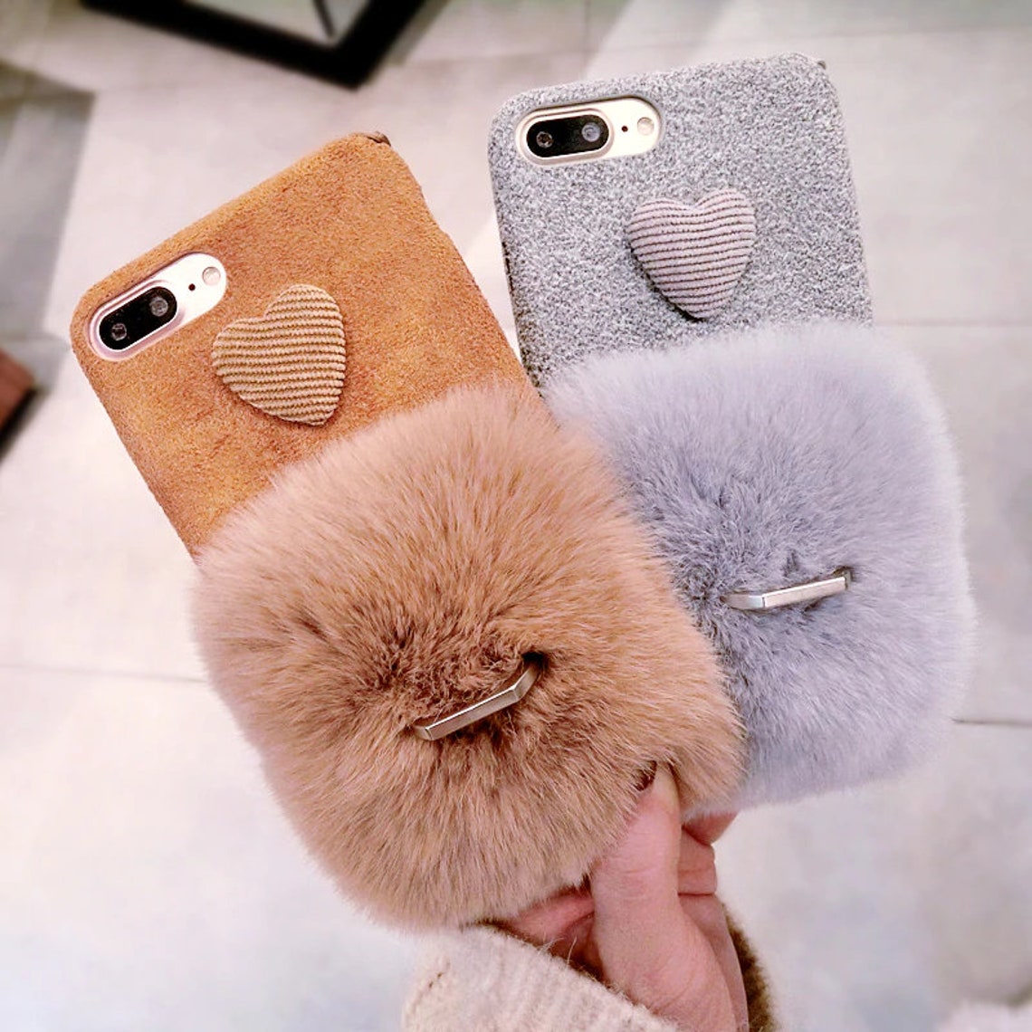 Fuzzy & Warm Bunny iPhone Case Fluffy Soft iPhone 11 Pro Etsy