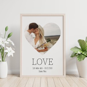 Valentinstag-Geschenk | LOVE | MAMA | PAPA u.v.m. | Poster im Format A4 | Personalisiert