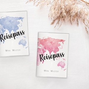 Reisepass-Hülle | Kinderreisepass-Hülle "Weltreise" | PERSONALISIERT