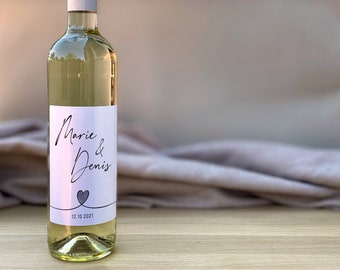 Weinlabel | Hochzeitsgeschenk | Wein Flaschen Etikett | PERSONALISIERT