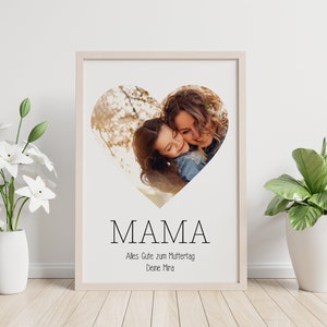 MAMA | Personalisiertes Geschenk zu Muttertag | Format A4 oder A3