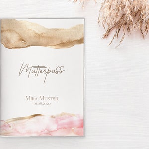 Mutterpass Hülle "Aquarell" PERSONALISIERT