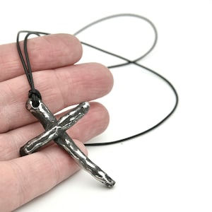 Cross Pendant,Christian Necklace,rustic cross,Handmade Rustic Cross