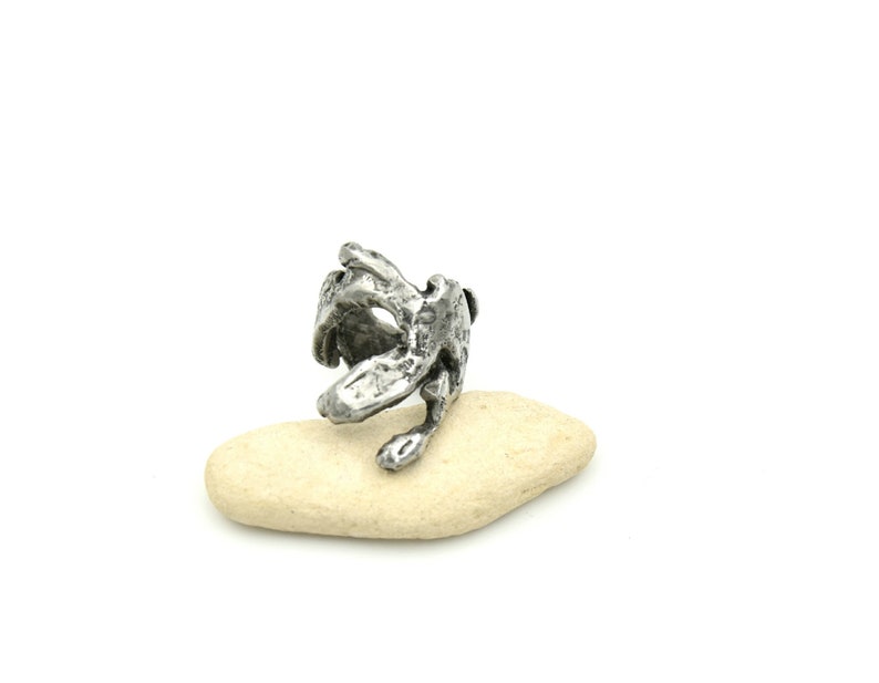 wide statement ring Impressive ring tree bark ring Wide band