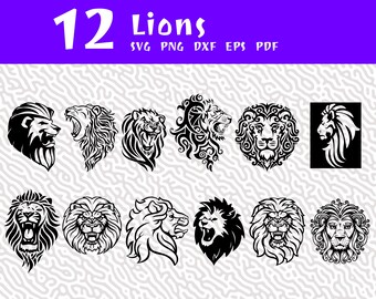 Tribal Lion Svg Etsy