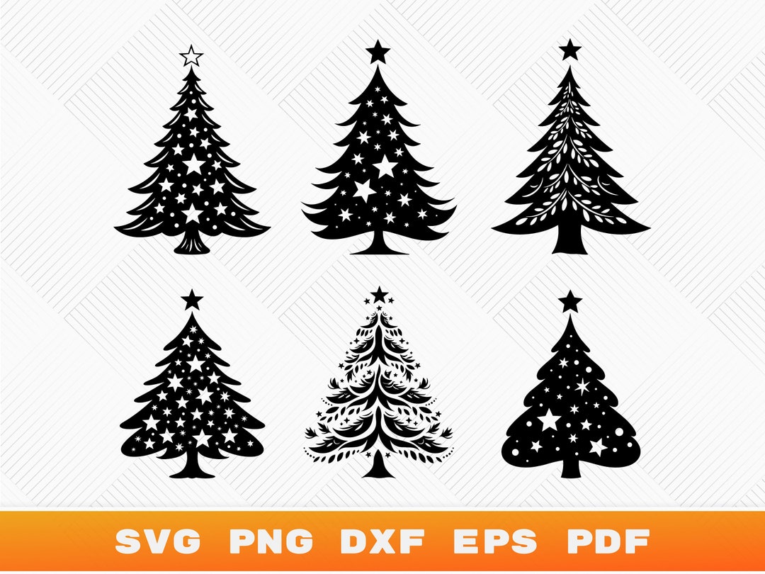 Christmas Tree Svg Cut Files, Tree Christmas Png, Christmas Decoration ...