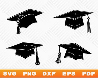 L'obtention du diplôme Cap SVG, Svg de la promotion 2026, des cliparts de l'obtention du diplôme, des cliparts casquette de diplômé, chapeau de diplômé SVG, Svg de l'obtention du diplôme, SVG senior, casquette Silhouette