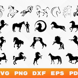 Paard Svg, paard hoofd Clipart, spring- en lopende paarden, paard Monogram Svg, Mustang Svg, paard Svg-bundel, Cricut Cut-bestand