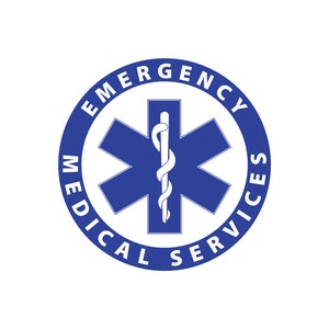 A simple icon of an ambulance against a white background.