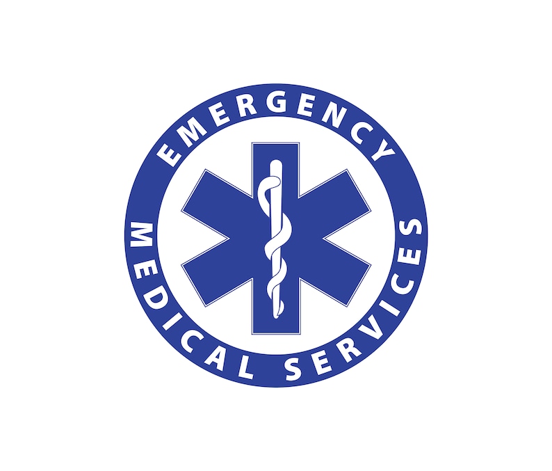 A simple icon of an ambulance against a white background.
